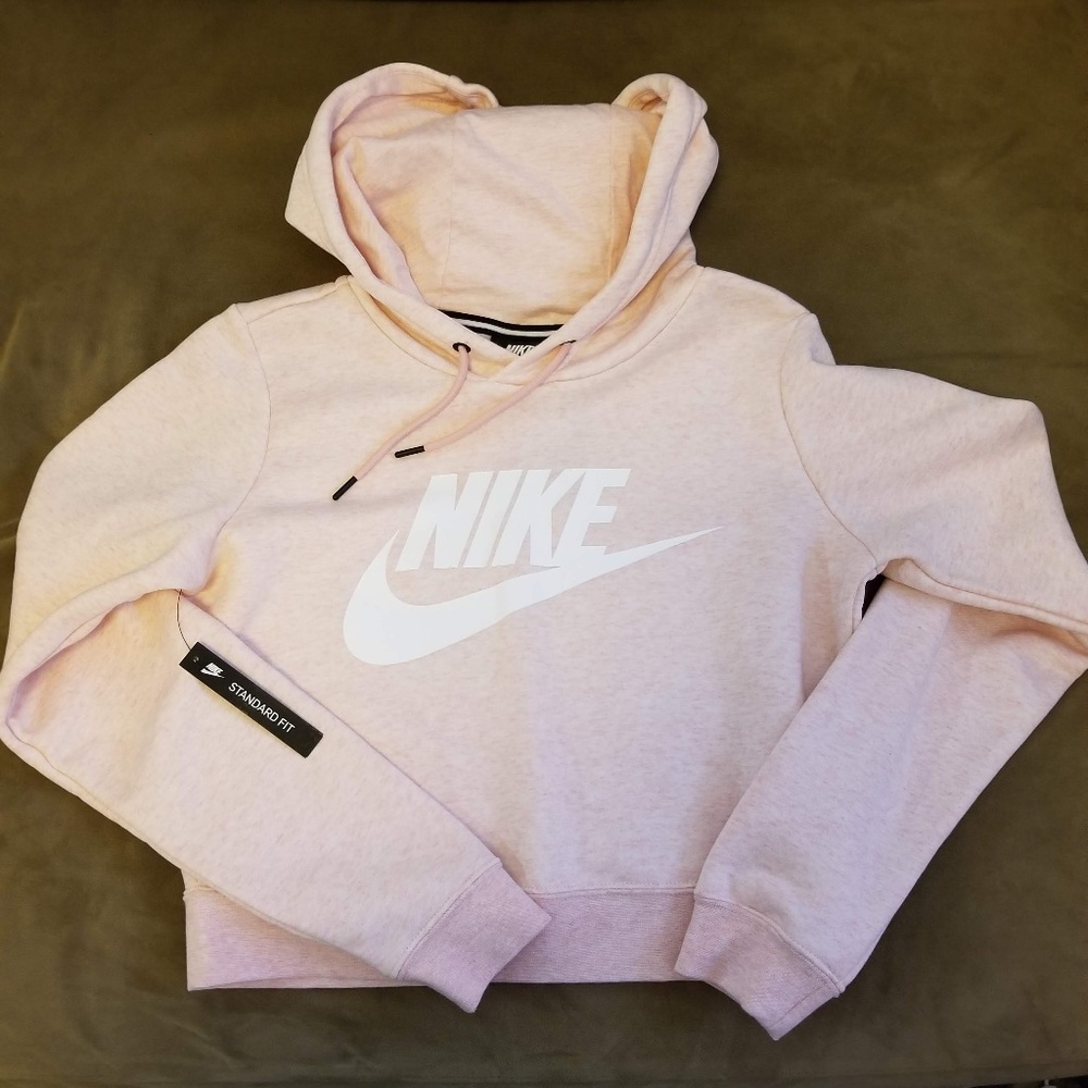 SOLD - Nike Cropped Hoodie Sweatshirt - Picture 3 of 5